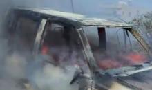 إصابات وإحراق مركبة خلال هجوم للمستعمرين ومواجهات مع الاحتلال في أبو فلاح.JPG