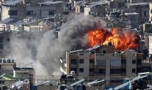 خلال إحدى الغارات الإسرائيلية على الضاحية الجنوبية لبيروت.jpg