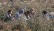 تزور عائلات فلسطينية مقيمة في مدينة غزة قبور أحبائها الذين استشهدوا في هجمات إسرائيلية ودُفنوا في مقبرة بحي الشيخ رضوان عقب صلاة عيد الفطر في 20 مارس/آذار 2026. (صورة: محمد أسود)