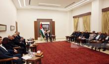 رام الله - الرئيس محمود عباس، خلال ترؤسه اجتماع اللجنة التحضيرية للمؤتمر العام الثامن لحركة فتح