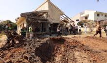 هانيل، إسرائيل 12 مارس 2026 (شينخوا) في الصورة المُلتقطة يوم 12 مارس 2026، منزل مُتضرّر في هانيل وسط إسرائيل، جرَّاء سقوط قذيفة أُطْلِقَت من لبنان. وقد أعلن الحرس الثوري الإيراني تنفيذ عملية مشتركة مع حزب الله ضد إسرائيل..JPG