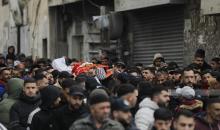 - تشييع جثمان الشهيد مصطفى أسعد مصطفى حمد، في مخيم قلنديا