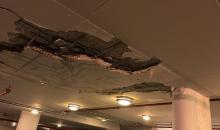 القدس 15 مارس 2026 (شينخوا) في الصورة التي نشرتها وسائل إعلام إسرائيلية دون تاريخ، مشهد للمبنى السكني المتضرر الخاص بالقنصل الأمريكي في إسرائيل..JPG