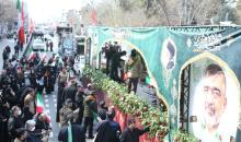 طهران 11 مارس 2026  شينخوا في الصورة الملتقطة يوم 11 مارس 2026، جنازة لكبار القادة العسكريين الإيرانيين، الذين قتلوا خلال الضربات التي شنتها الولايات المتحدة وإسرائيل ضد إيران، في العاصمة الإيرانية طهران..JPG