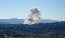 آثار غارة إسرائيلية على جنوب لبنان. (أ ف ب).jpeg