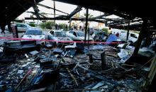 تُظهر هذه الصورة، الملتقطة في 8 أبريل/نيسان 2026، آثار الغارات الجوية الإسرائيلية على صيدا، لبنان. (Credit Image: © Ali Hashisho/Xinhua via ZUMA Press\ APA Images