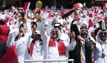 مشجعون قطريون في ملعب المباراة (Gettyimages).jpg
