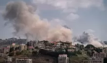 غارة جوية إسرائيلية على مدينة النبطية في جنوب لبنان (غيتي).webp