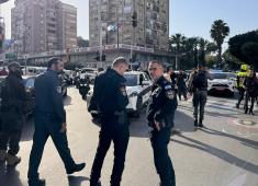 من موقع الطعن في رمات غان (تصوير الشرطة الإسرائيلية).jpg