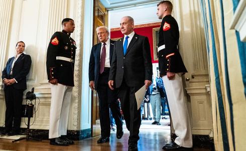 ترمب ونتنياهو في البيت الأبيض، أيلول- سبتمبر الماضي (Getty Images).jpg