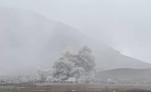 ضربة جوية على قاعدة لـ«الحرس الثوري» في كرمانشاه (شبكات التواصل).webp