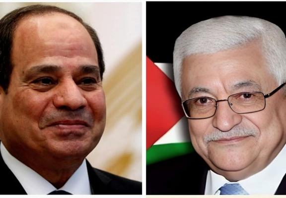 أبو مازن يجري اتصالا هاتفيا مع الرئيس المصري.jpg