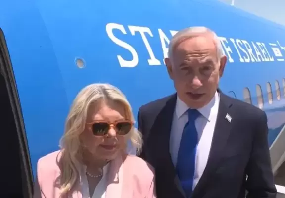 بنيامين نتنياهو في طريقه الى ترامب على متن طائرة جناح صهيونGPO-screen-shot.webp