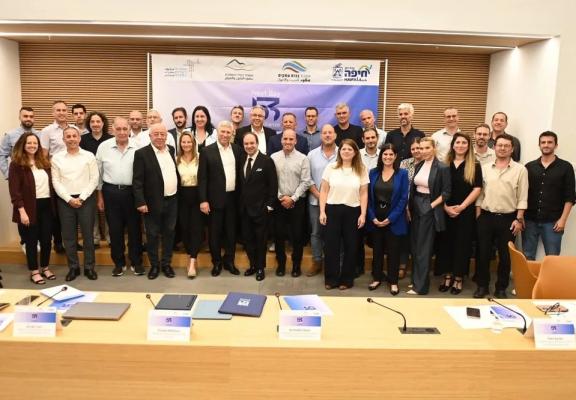 53 رؤساء بلدية من شمال إسرائيل يوقعون ميثاق مشترك واطلاق تحالف  الخليج الجديد IMEC.jpg