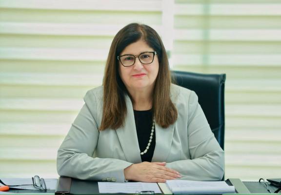 وزيرة الخارجية الفلسطينية، فارسين شاهين.jpg