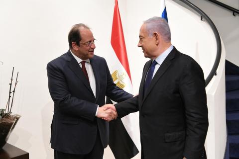 نتنياهو يستقبل عباس كامل