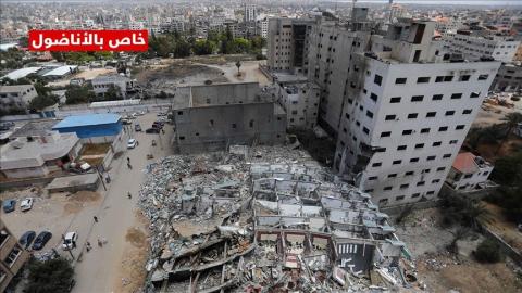 مشاهد جوية تظهر حجم الدمار الذي ألحقه العدوان على غزة