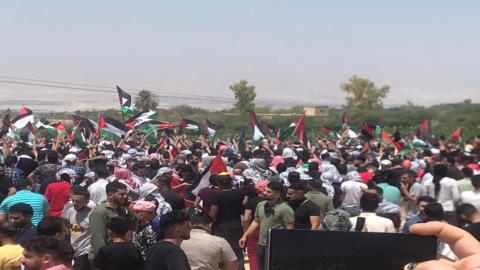 وقفة لأردنيين في منطقة الشونة الجنوبية