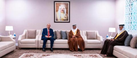 استقبال رئيس البرلمان العربي سفير فلسطين لدى مملكة البحرين