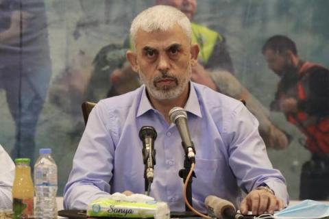 رئيس حركة حماس في قطاع غزة يحيى السنوار