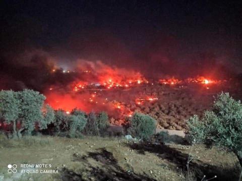 فعاليات الإرباك الليلي قرب جبل صبيح في نابلس