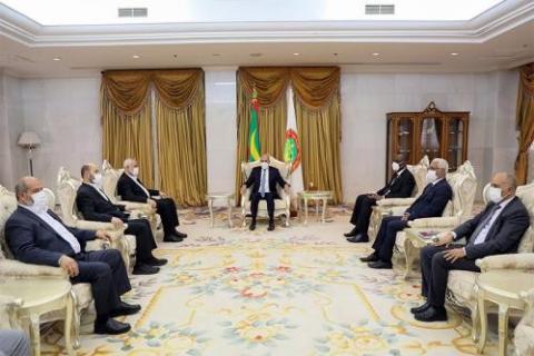 الرئيس الموريتاني يستقبل وفدا من  حماس برئاسة هنية