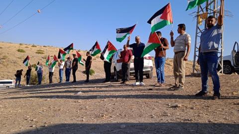 مئات المواطنين يشاركون في مسيرة بالأغوار الشمالية