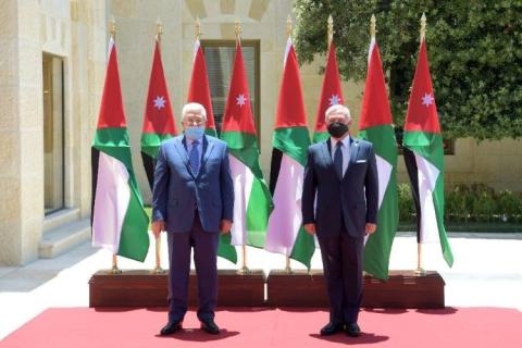 ‏الرئيس يصل عمان ويجتمع مع العاهل الأردني ويبحثان آخر التطورات السياسية 1