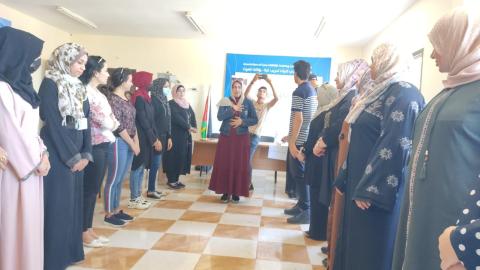 ورشة عمل تطوعي بعنوان "فلسطين تجمعنا"