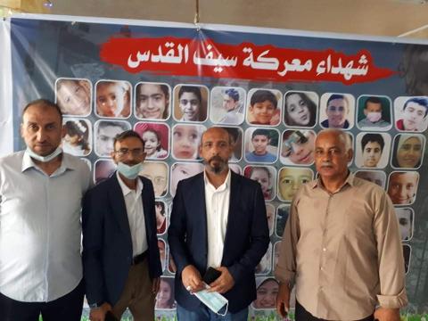 الاتحاد الدولي للدفاع عن الطفل يشارك في مهرجان تأبين شهداء معركة "سيف القدس"