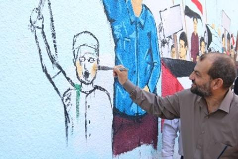  "الشباب والثقافة" تُطلق مشروع جداريات "سيف القدس" الفنية