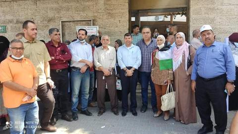 التجمع الفلسطيني للوطن و الشتات في وقفة تضامنية مع الأسرى المضربين عن الطعام  