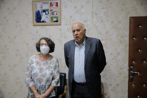 الرجوب يطلع نائبة وزير خارجية إيطاليا آخر المستجدات السياسية