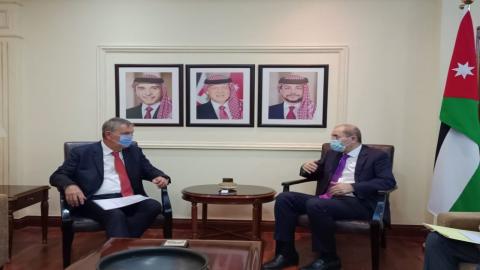 أيمن الصفدي والمفوض العام لوكالة الأمم المتحدة لإغاثة وتشغيل اللاجئين الفلسطينيين (أونروا) فيليب لازاريني