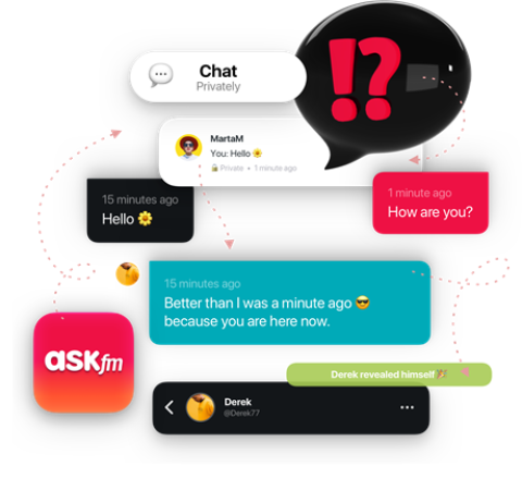 ASKfm  تقدم الدردشة الخاصة المميزة بين شخصين