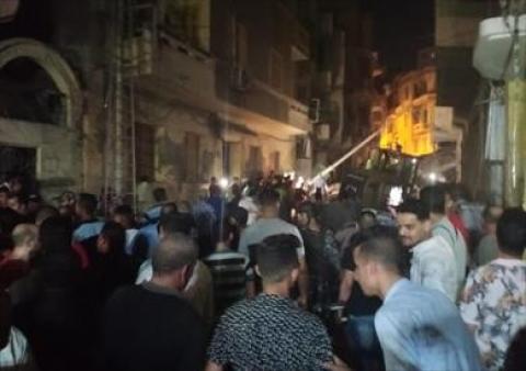  انهيار عقار مكون من 5 طوابق شمالي مصر وسقوط ضحايا 