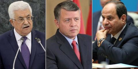 السيسي - الملك عبد الله - أبومازن