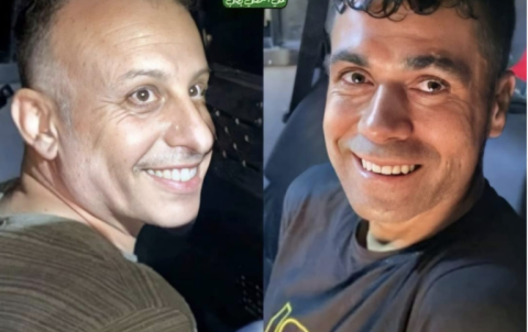  الأسيران يعقوب قادري ومحمد عارضة بعد اعتقالهما 