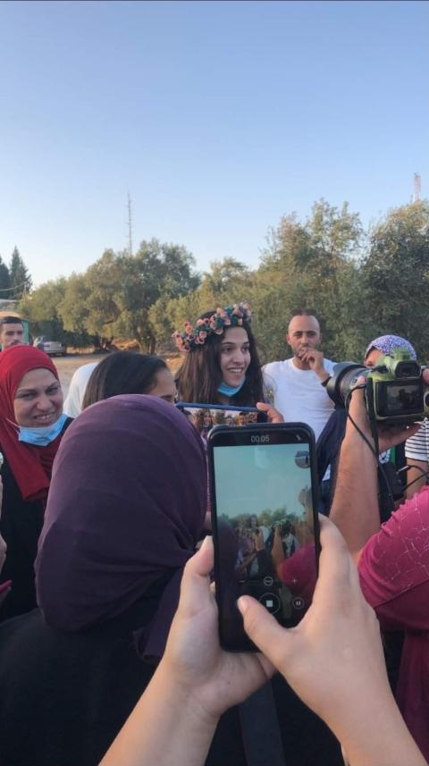 الأسيرة ليان كايد من سبسطية تتنفس عبير الحرية