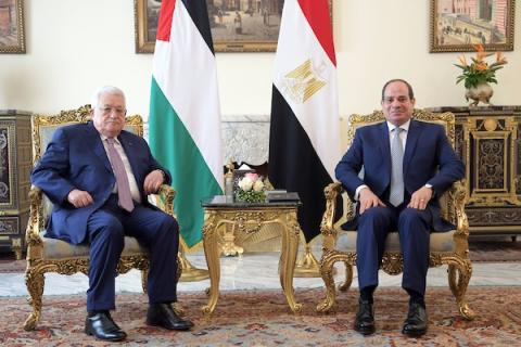 الرئيس الفلسطيني محمود عباس (أبومازن) ، يلتقي بالرئيس المصري عبد الفتاح السيسي في القاهرة تصوير: ثائر غنايم 