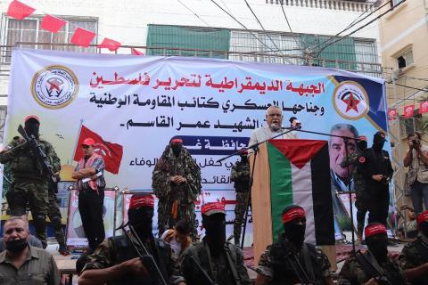 الآلاف يؤبنون القائد الوطني الشهيد اللواء أبو نضال سمور في مهرجان جماهيري بغزة 