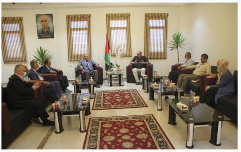 جامعة الاسراء تستقبل الدكتور نضال الجيوسي ممثل مكتب التعاون الفلسطيني – الأوروبي للتعليم العالي 