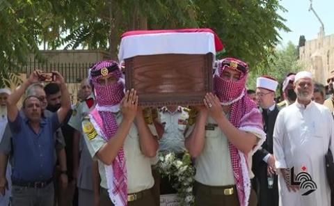 تشييع جندي أردني عُثر على رفاته بالقدس