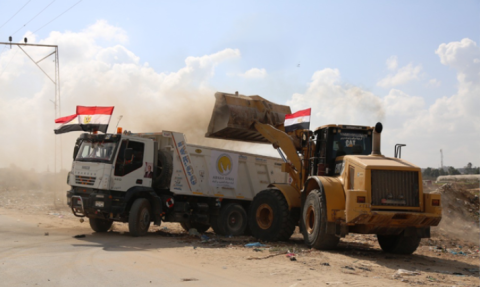 بدء العمل  في مشروع تطوير شارع الرشيد الساحلي شمال قطاع غزة 5
