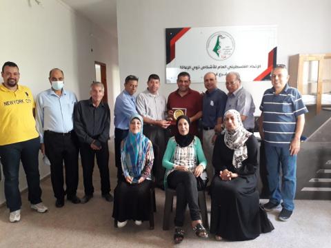 زيارة إلى الإتحاد الفلسطيني العام للأشخاص  ذوي الإعاقة 3
