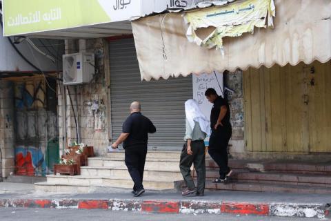  الإضراب الشامل يعم مدينة جنين نصرة للأسرى المعاد اعتقالهم وتنديدا بقمع الاحتلال للأسرى في سجون الاحتلال. ( عدسة :عدي دعيبس \ وفا )