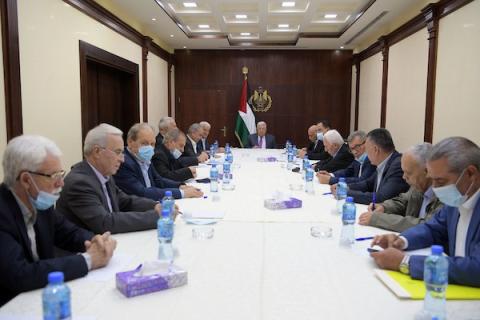    الرئيس الفلسطيني محمود عباس يترأس اجتماع اللجنة المركزية لحركة فتح في رام الله