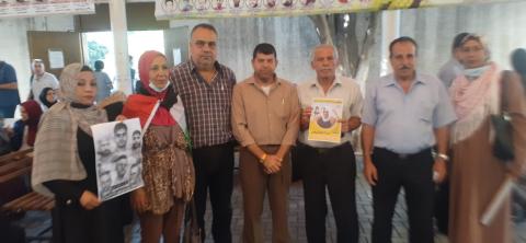 التجمع الفلسطيني للوطن والشتات في وقفة إسناد وتضامن مع الأسرى  ...  111
