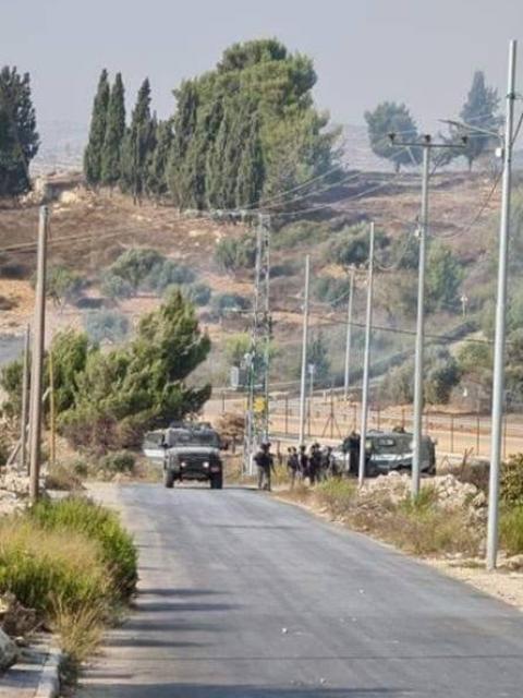 مواجهات في جبل  بريطة  شمال غرب القدس  2