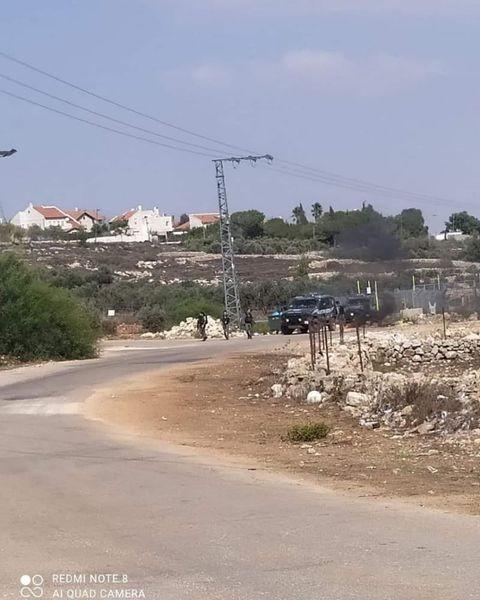 مواجهات في جبل  بريطة شمال غرب القدس